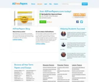 Allfreepapers.com(All Free Papers and Essays) Screenshot