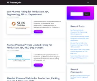 Allfreshersjob.com(All Freshers Job) Screenshot