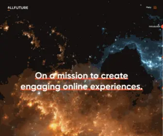 Allfuture.com(Creating engaging online experiences) Screenshot