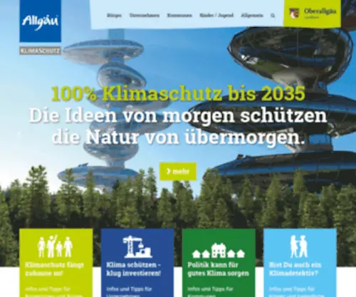 Allgaeu-Klimaschutz.de(Das Klima verändert sich) Screenshot