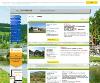 Allgaeu-Urlaub-Online.de( Allgäu) Screenshot