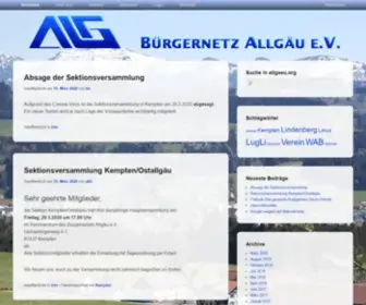 Allgaeu.org(Bürgernetz Allgäu e.V) Screenshot