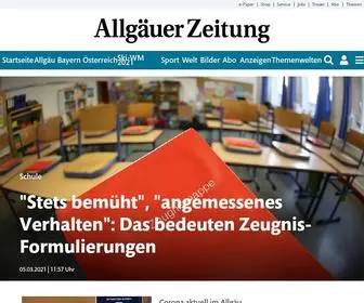 Allgaeuer-Zeitung.de(Allgäuer Zeitung) Screenshot