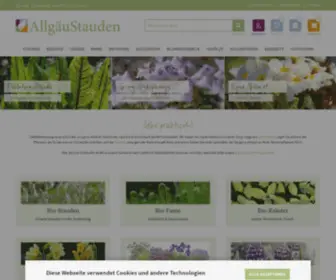 Allgaeustauden.de(AllgäuStauden) Screenshot
