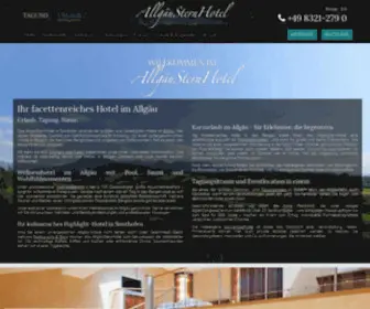 Allgaeustern.de(AllgäuSternHotel) Screenshot