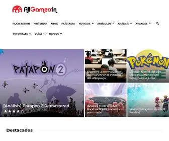 Allgamersin.com(Toda la actualidad sobre consolas) Screenshot