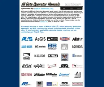 Allgateoperatormanuals.com(All Gate Operator Manuals) Screenshot