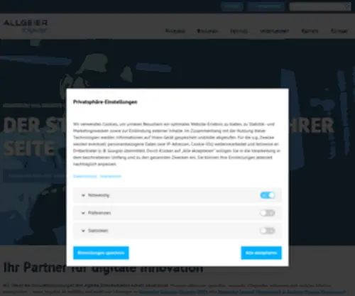 Allgeier-Inovar.de(Ihr Partner für digitale Innovation) Screenshot