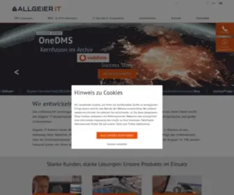 Allgeier-IT.de(Allgeier inovar) Screenshot
