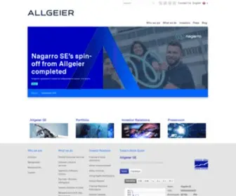 Allgeier.com(Allgeier SE. Allgeier) Screenshot