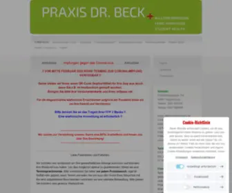 Allgemeinarzt-Beck.de(Allgemeinärzte Hausärzte BeckRegensburg Kumpfmühl) Screenshot