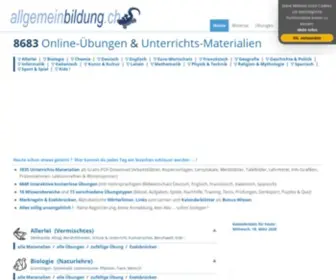 Allgemeinbildung.ch(8500+ gratis Online) Screenshot