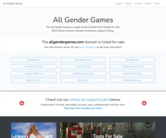 Allgendergames.com(The All Gender Games) Screenshot