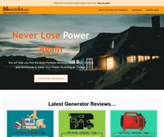 Allgeneratorinfo.com(All Generator Info) Screenshot