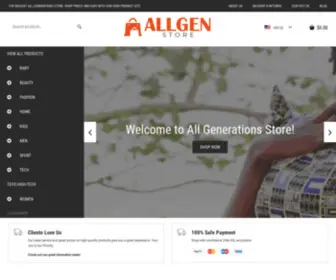 Allgenstore.com(All Generations Shopping Store with multiple products to enhance your options) Screenshot