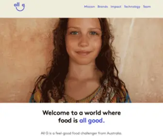 Allgfoods.com(All G Foods) Screenshot