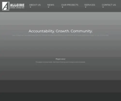 Allgire.com(Allgire General Contractors) Screenshot