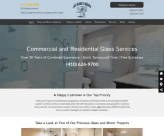 Allglassandmirror1.net(All Glass & Mirror Inc) Screenshot