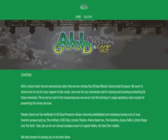 Allgoodfestival.com(All Good Festival) Screenshot