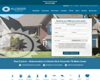 Allgoodservices.com(Your Local Pest Control Experts) Screenshot