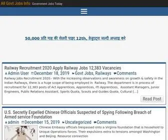 Allgovtjobsinfo.com(Government Jobs Today) Screenshot