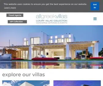 Allgreekvillas.com(Luxury Villas in Mykonos) Screenshot