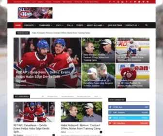 Allhabs.net(All Habs Hockey Magazine) Screenshot