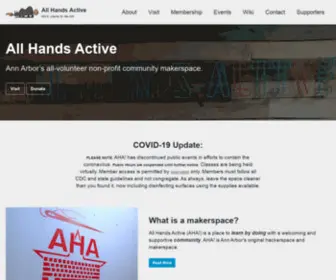 Allhandsactive.org(All Hands Active) Screenshot