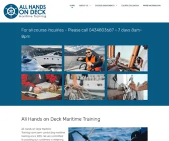 Allhandsondeck.com.au(The Coastal Navigation..it's Easy program) Screenshot