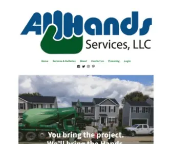 Allhandsservices.com(All Hands Services LLC) Screenshot