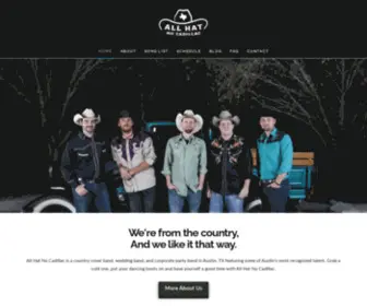 Allhatnocadillac.com(Austin Country Cover Band) Screenshot