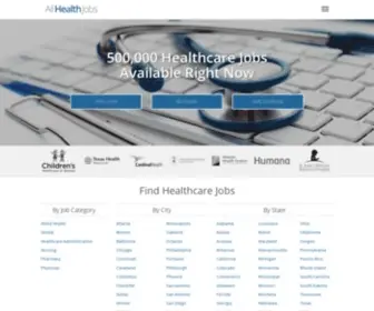 AllhealthJobs.com(AllHealthJobs) Screenshot