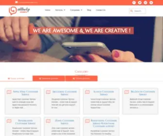 Allhelpnumber.com(Allhelpnuber) Screenshot