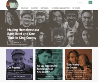 Allhomekc.org(All Home King County) Screenshot