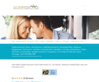 Allhorizonfinancialservices.com(Affordable Health Insurance West Palm Beach FL) Screenshot