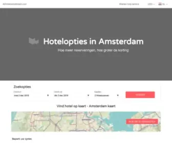 Allhotelsamsterdam.com(Hoteller & lejligheder i Amsterdam) Screenshot
