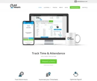 Allhours.com(Automatic Timesheets for your Business) Screenshot
