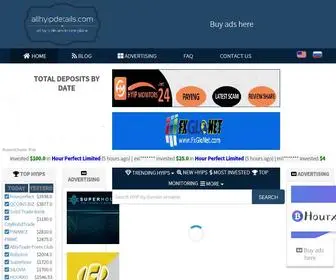 Allhyipdetails.com(Hyip Monitor) Screenshot