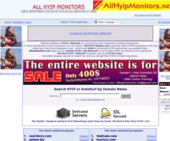 Allhyipmonitors.net(HYIP LIST) Screenshot