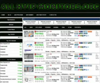 Allhyipmonitors.org(All HYIP Monitors) Screenshot