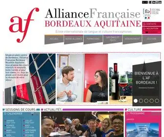 Alliance-Bordeaux.org(Alliance Fran) Screenshot
