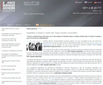 Alliance-Dubai.net(Alliance Business Advisors) Screenshot