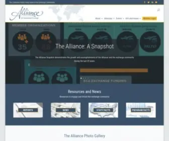 Alliance-Exchange.org(Alliance for International Exchange) Screenshot