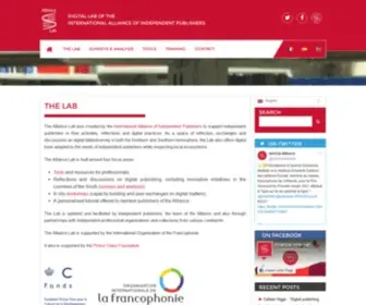 Alliance-Lab.org(A project of the International Alliance of independent publishers) Screenshot