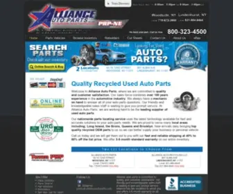 Allianceautoparts.com(Premium Used Auto Parts) Screenshot