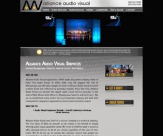 Allianceav.com(Audio Visual Companies) Screenshot