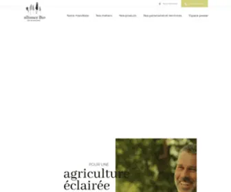 Alliancebio.fr(Paysans-meuniers, céréales, légumineuses, graines oléagineuses et farines sur meule bio) Screenshot