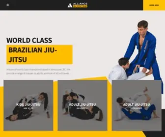 AlliancebjjTeam.com(Jiu Jitsu Vancouver) Screenshot