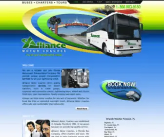 Alliancebuses.com(Alliance Motor Coaches) Screenshot