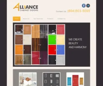 Alliancecabinetdoors.ca(Alliance Cabinet Doors) Screenshot